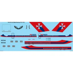 26decals 144-512 1/144 Air Malta Boeing 727-100 Laser Decal