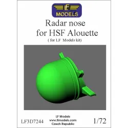 Lf Models 3d7244 1/72 Radar Nose For Hsf Alouette Iii For Lf Models