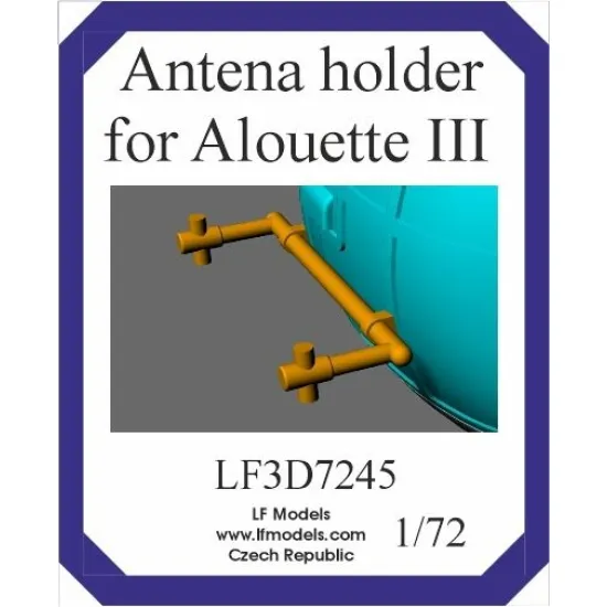 Lf Models 3d7245 1/72 Antena Holder For Alouette Iii For Lf Models