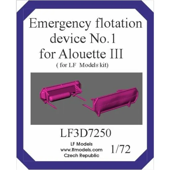 Lf Models 3d7250 1/72 Emergency Flotation Device No1 For Alouette Iii Lf Models