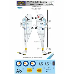 Lf Models C48228 1/48 Decal For H-19a Chickasaw Saaf Service For Amp, Revell