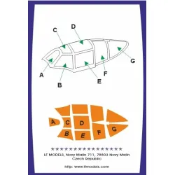 Lf Models Cm7217 1/72 Canopy Mask For Ki-87 For Rs Models Kit