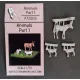 White Stork Miniatures F72003 1/72 Animals Resin, Unpainted, Unassembled Kit