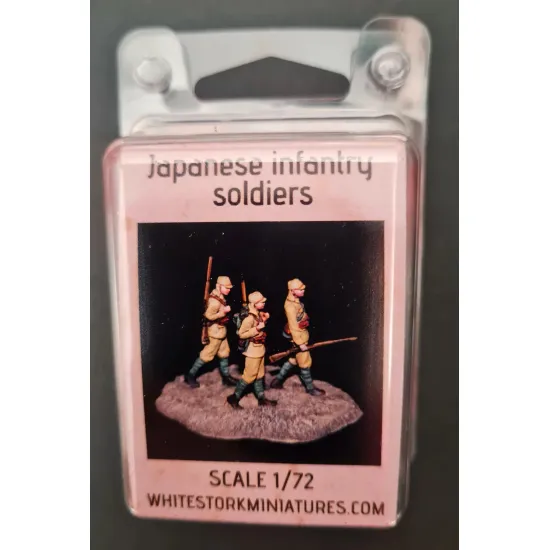 White Stork Miniatures F72011 1/72 Japanese Infantry Soldiers Resin, Unpainted Unassembled