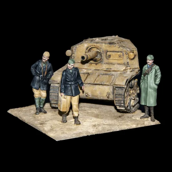 White Stork Miniatures F72012 1/72 Italian Soldiers In North Africa Resin, Unpainted Unassembled