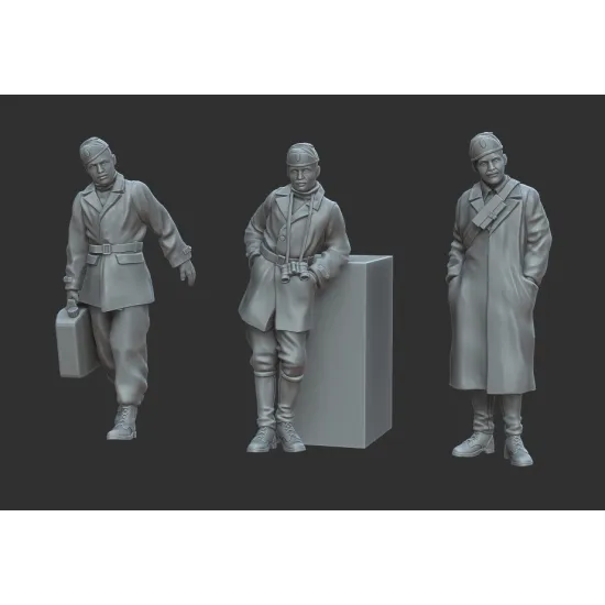 White Stork Miniatures F72012 1/72 Italian Soldiers In North Africa Resin, Unpainted Unassembled