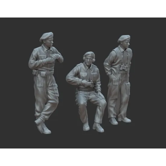 White Stork Miniatures F72014 1/72 British Tankers Resin Unpainted Unassembled