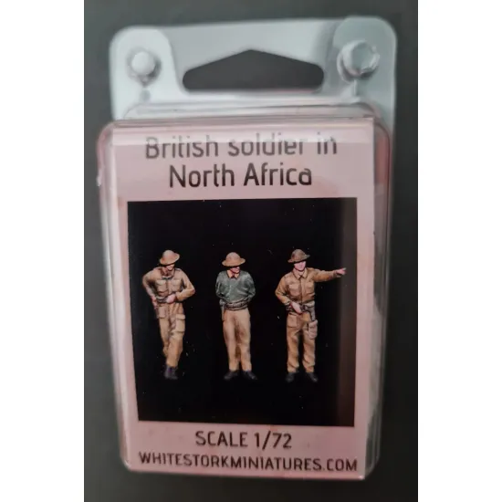 White Stork Miniatures F72015 1/72 British Soldiers In North Africa Resin Unpainted Unassembled