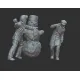 White Stork Miniatures F72019 1/72 Winter Fun Figures Civilians Resin Unpainted Unassembled