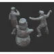 White Stork Miniatures F72019 1/72 Winter Fun Figures Civilians Resin Unpainted Unassembled