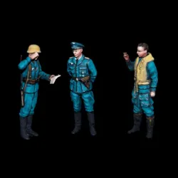 White Stork Miniatures F72021 1/72 Luftwaffe Officers Resin Unpainted Unassembled