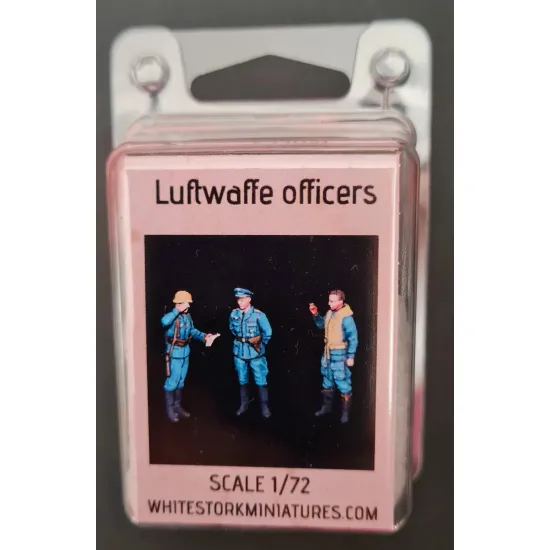 White Stork Miniatures F72021 1/72 Luftwaffe Officers Resin Unpainted Unassembled