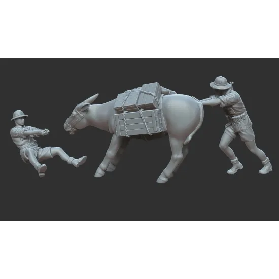 White Stork Miniatures F72023 1/72 North Africa 1941 Stubborn Donkey Resin Unpainted Unassembled