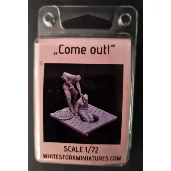 White Stork Miniatures F72026 1/72 Soviet And German Soldiers Ww2 Come Out Resin Unpainted Unassembled Kit