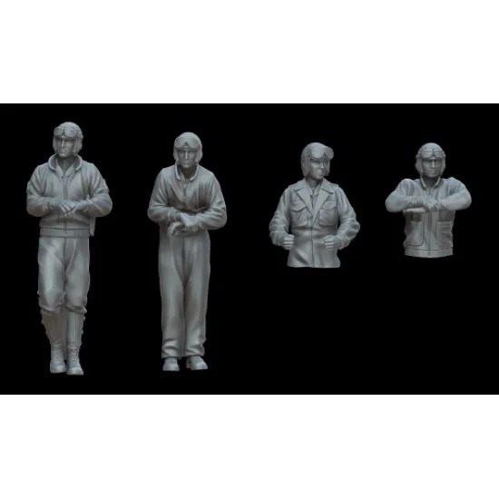 White Stork Miniatures F72028 1/72 Us Tankers Ww2 Resin Unassembled Unpainted