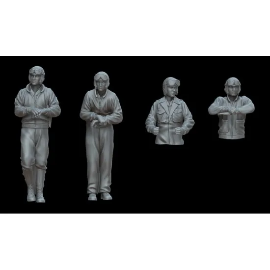 White Stork Miniatures F72028 1/72 Us Tankers Ww2 Resin Unassembled Unpainted
