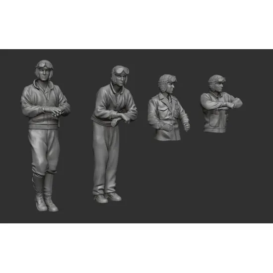 White Stork Miniatures F72028 1/72 Us Tankers Ww2 Resin Unassembled Unpainted