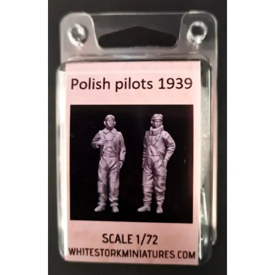 White Stork Miniatures F72030 1/72 Polish Pilots Ww2 Resin Unassembled Unpainted