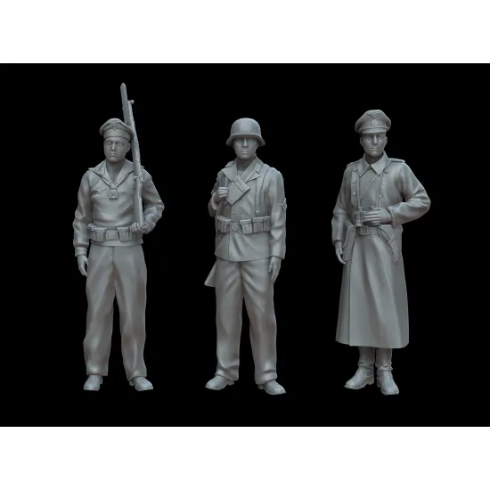 White Stork Miniatures F72031 1/72 German Navy Soldiers Ww2 Resin Unassembled Unpainted