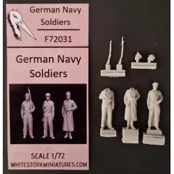 White Stork Miniatures F72031 1/72 German Navy Soldiers Ww2 Resin Unassembled Unpainted