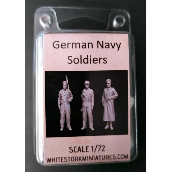 White Stork Miniatures F72031 1/72 German Navy Soldiers Ww2 Resin Unassembled Unpainted