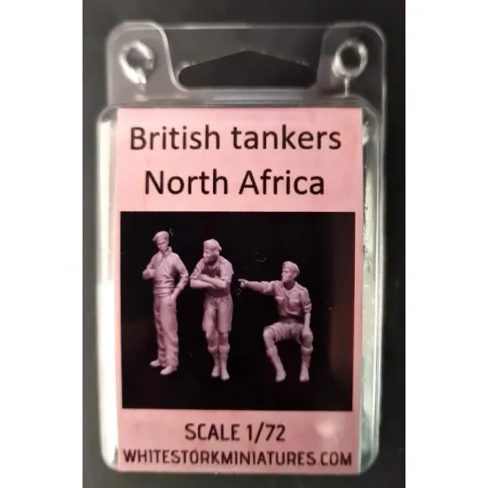 White Stork Miniatures F72037 1/72 British Tankers North Africa Ww2 Resin Unassembled Unpainted