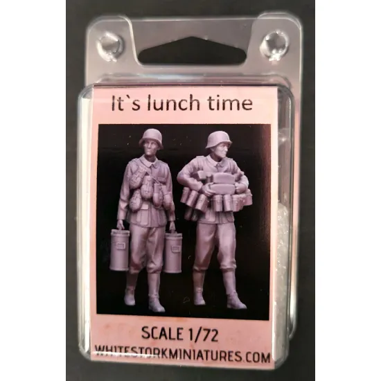 White Stork Miniatures F72040 1/72 Ww2 German Soldiers Its Lunch Time Resin Unassembled Unpainted