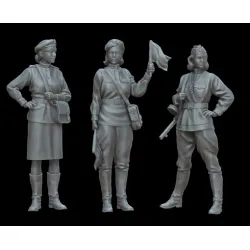 White Stork Miniatures F72042 1/72 Ww2 Female Auxiiliary Service Resin Unassembled Unpainted