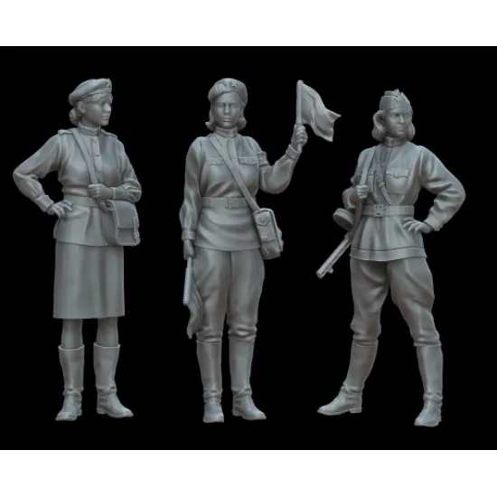 White Stork Miniatures F72042 1/72 Ww2 Female Auxiiliary Service Resin Unassembled Unpainted