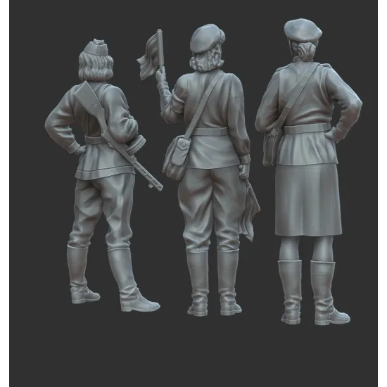 White Stork Miniatures F72042 1/72 Ww2 Female Auxiiliary Service Resin Unassembled Unpainted