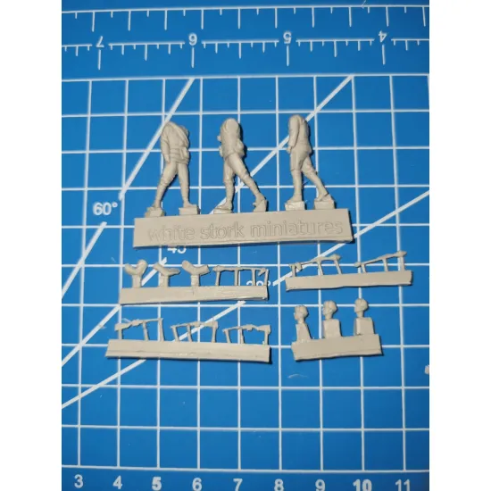 White Stork Miniatures F72046 1/72 Ww2 Russian Tank Destroyers Crew Resin Unassembled Unpainted