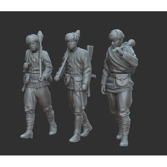 White Stork Miniatures F72046 1/72 Ww2 Russian Tank Destroyers Crew Resin Unassembled Unpainted