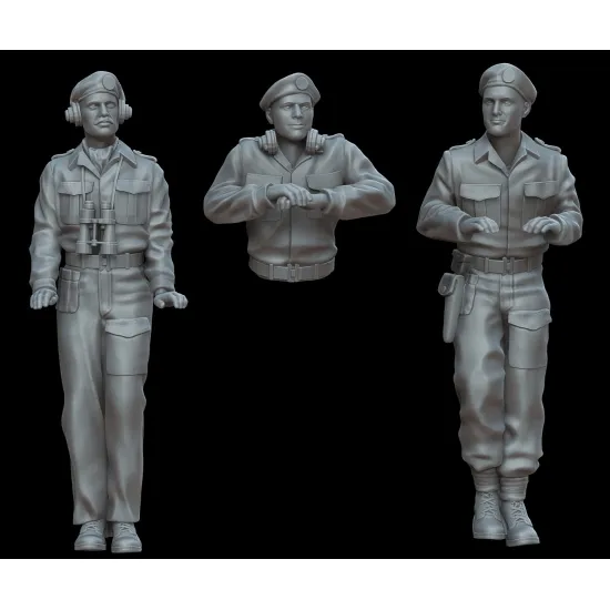 White Stork Miniatures F72048 1/72 Ww2 British Tankers Resin Unassembled Unpainted