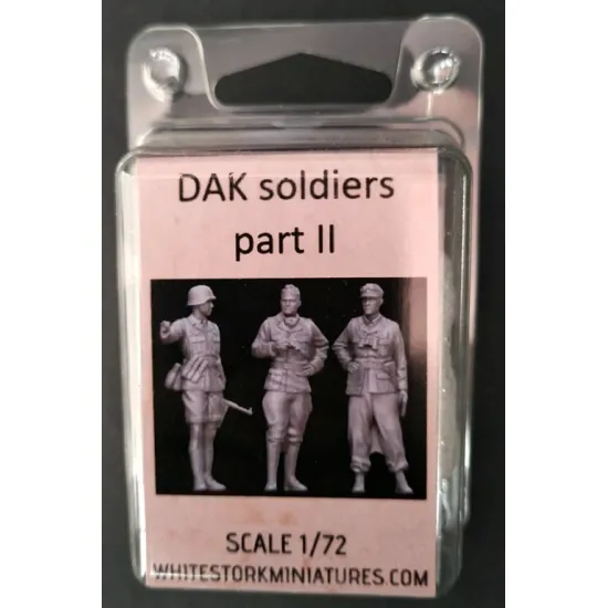 White Stork Miniatures F72049 1/72 Ww2 Dak German Soldiers Resin Unassembled Unpainted