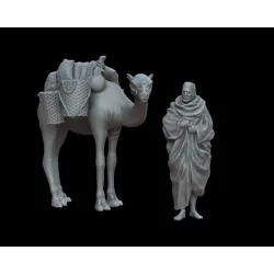 White Stork Miniatures F72052 1/72 Arab With Camel Resin Unassembled Unpainted