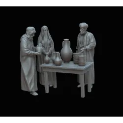 White Stork Miniatures F72053 1/72 Arab Market Resin Unassembled Unpainted Kit