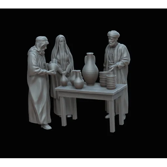 White Stork Miniatures F72053 1/72 Arab Market Resin Unassembled Unpainted Kit