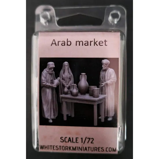 White Stork Miniatures F72053 1/72 Arab Market Resin Unassembled Unpainted Kit