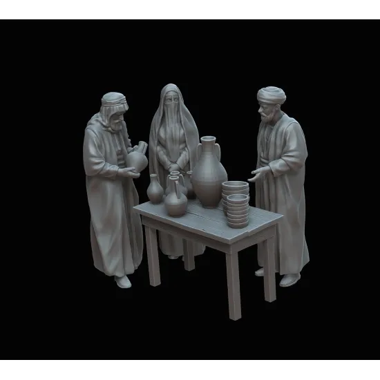 White Stork Miniatures F72053 1/72 Arab Market Resin Unassembled Unpainted Kit