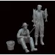 White Stork Miniatures F72054 1/72 Fishermen Resin Unassembled Unpainted Kit