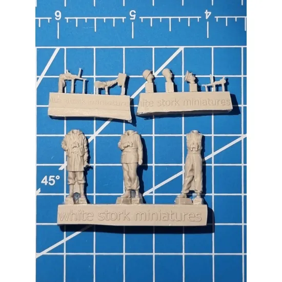 White Stork Miniatures F72055 1/72 German Soldiers In Kharkov 1943 Resin Unassembled Unpainted Kit