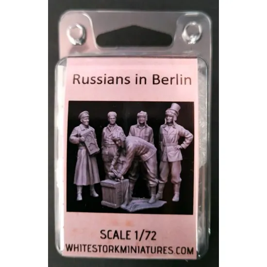 White Stork Miniatures F72057 1/72 Russians In Berlin Ww2 Resin Unassembled Unpainted Kit