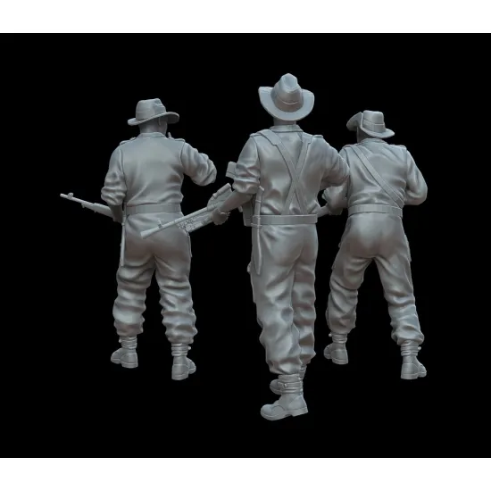 White Stork Miniatures F72068 1/72 Pacific War Australian Soldiers Resin Unassembled Unpainted