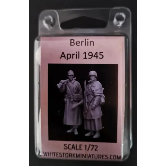 White Stork Miniatures F72069 1/72 Berlin April 1945 German Infantry Resin Unassembled Unpainted