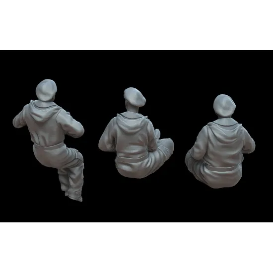 White Stork Miniatures F72070 1/72 British Tankers Winter 1944/45 Resin Unassembled Unpainted