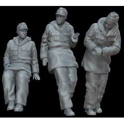 White Stork Miniatures F72071 1/72 German Bergepanzer Crew Ww2 Resin Unassembled Unpainted