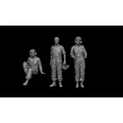 White Stork Miniatures F72072 1/72 Israeli Tank Crew Yom Kippur 1973 Resin Unassembled Unpainted