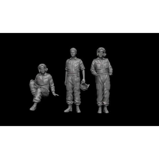 White Stork Miniatures F72072 1/72 Israeli Tank Crew Yom Kippur 1973 Resin Unassembled Unpainted