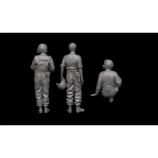 White Stork Miniatures F72072 1/72 Israeli Tank Crew Yom Kippur 1973 Resin Unassembled Unpainted