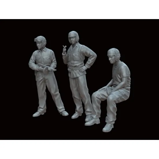 White Stork Miniatures F72074 1/72 Pacific War Usmc Tankers Resin Unassembled